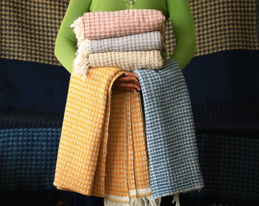 Waffle shawls 100% Cotton handwoven 2Woven Legacy Handcraft Ethiopia Ethiopian Craftsmanship, Woven for Generations. Waffle shawls 100% Cotton handwoven - Image 2