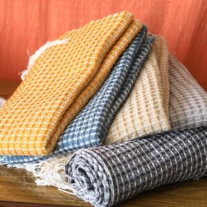 Waffle shawls 100% Cotton handwoven