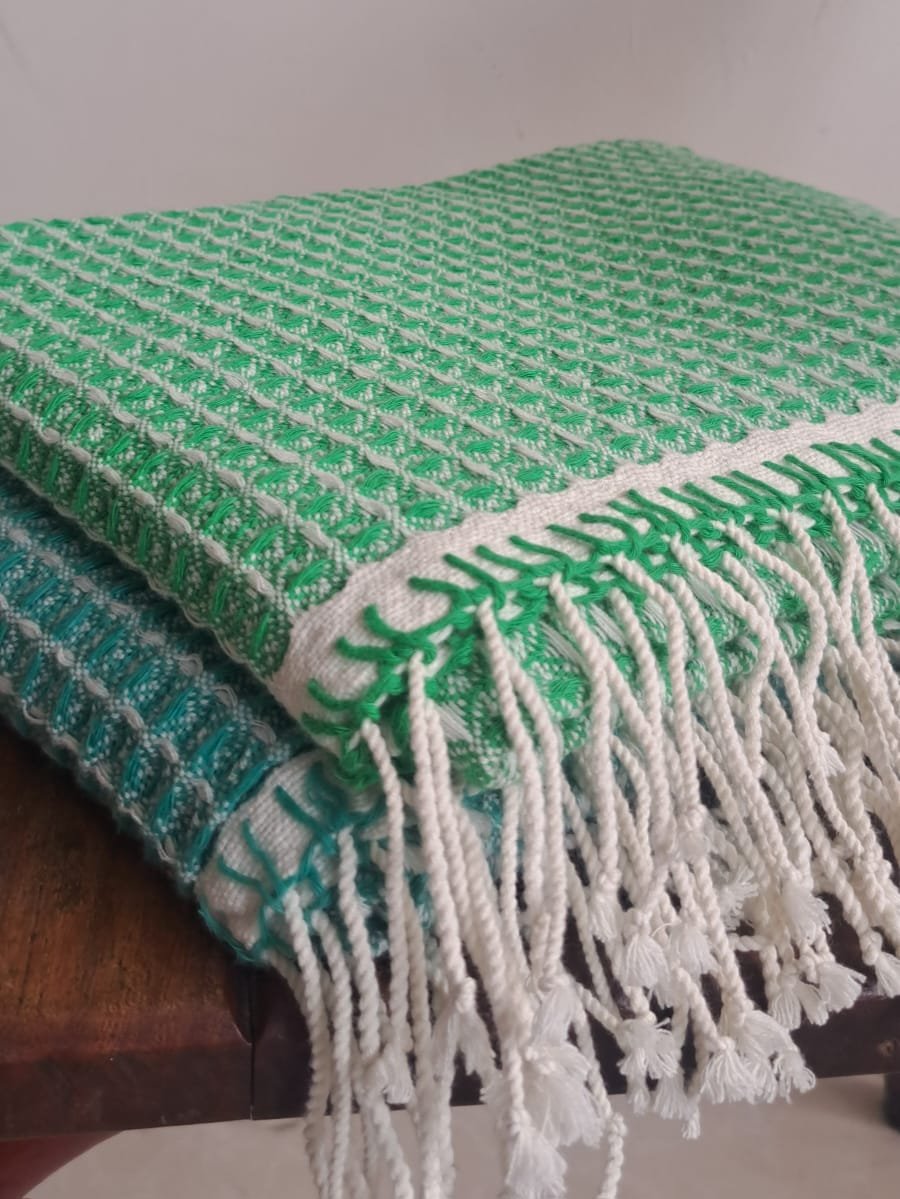 Waffle shawls 100% Cotton handwoven 3Woven Legacy Handcraft Ethiopia Ethiopian Craftsmanship, Woven for Generations. Waffle shawls 100% Cotton handwoven - Image 3