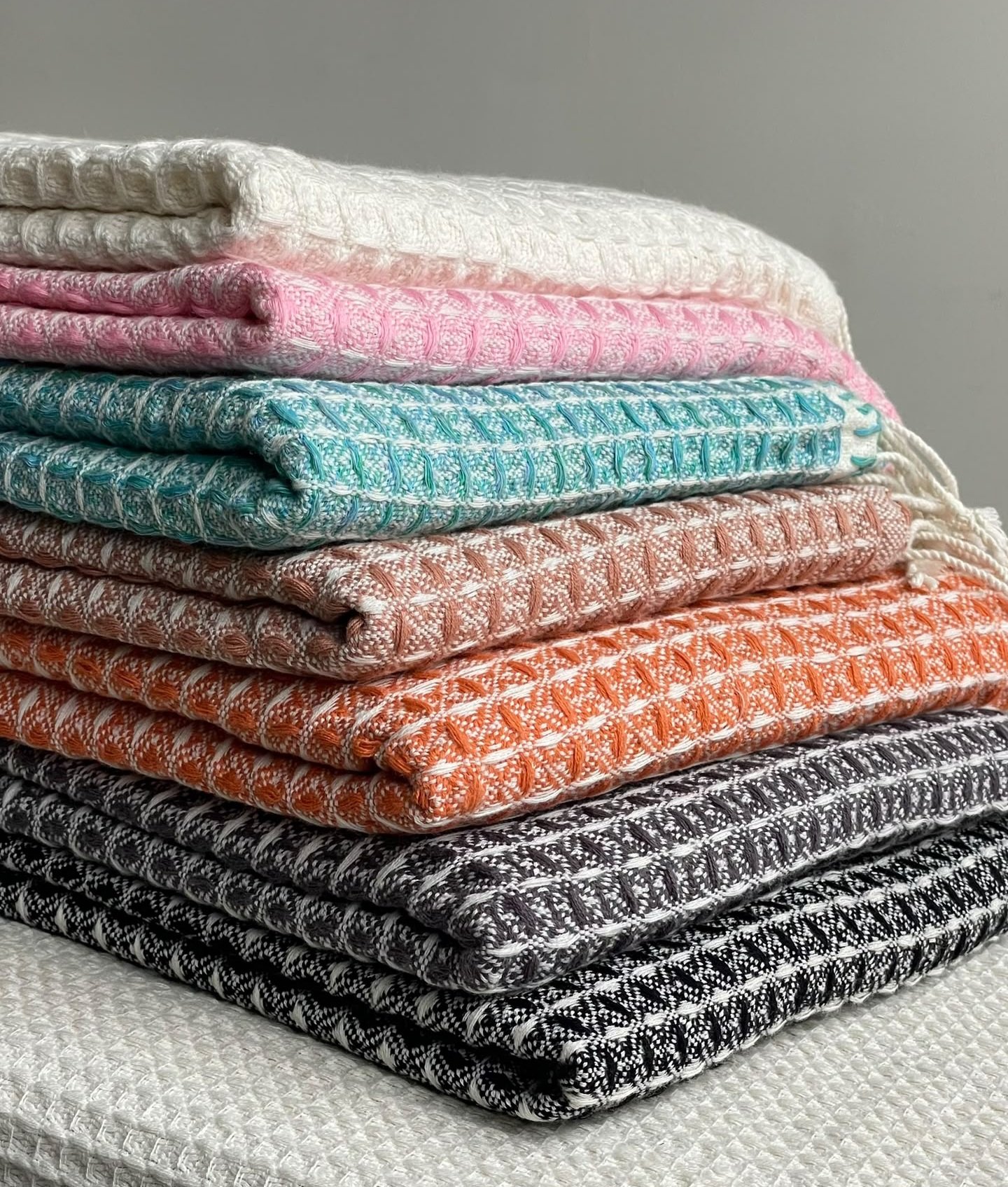 Waffle shawls 100% Cotton handwoven 4Woven Legacy Handcraft Ethiopia Ethiopian Craftsmanship, Woven for Generations. Waffle shawls 100% Cotton handwoven - Image 4