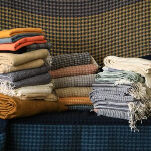 Red Check Handwoven Cotton Fabric